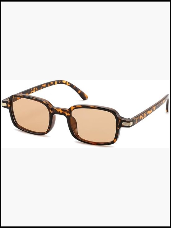 Trendy Retro Rectangle Sunglasses with UV400 Protection main image 6
